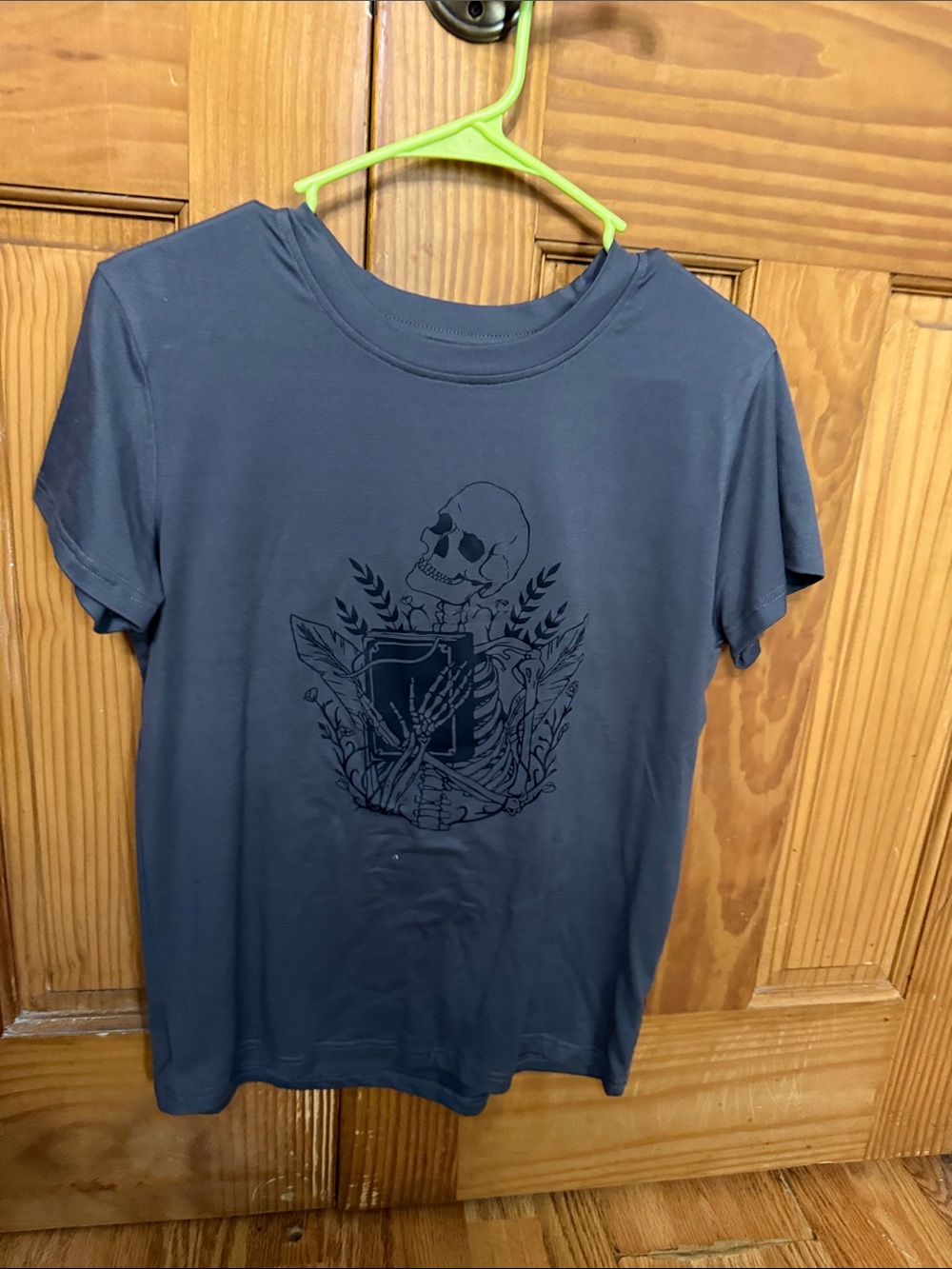 Women's Short Sleeve Graphic Tee - Slate Blue